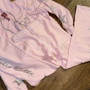 Hello Kitty x Forever 21 50th Anniversary Track Suit Pink Rhinestones Pants